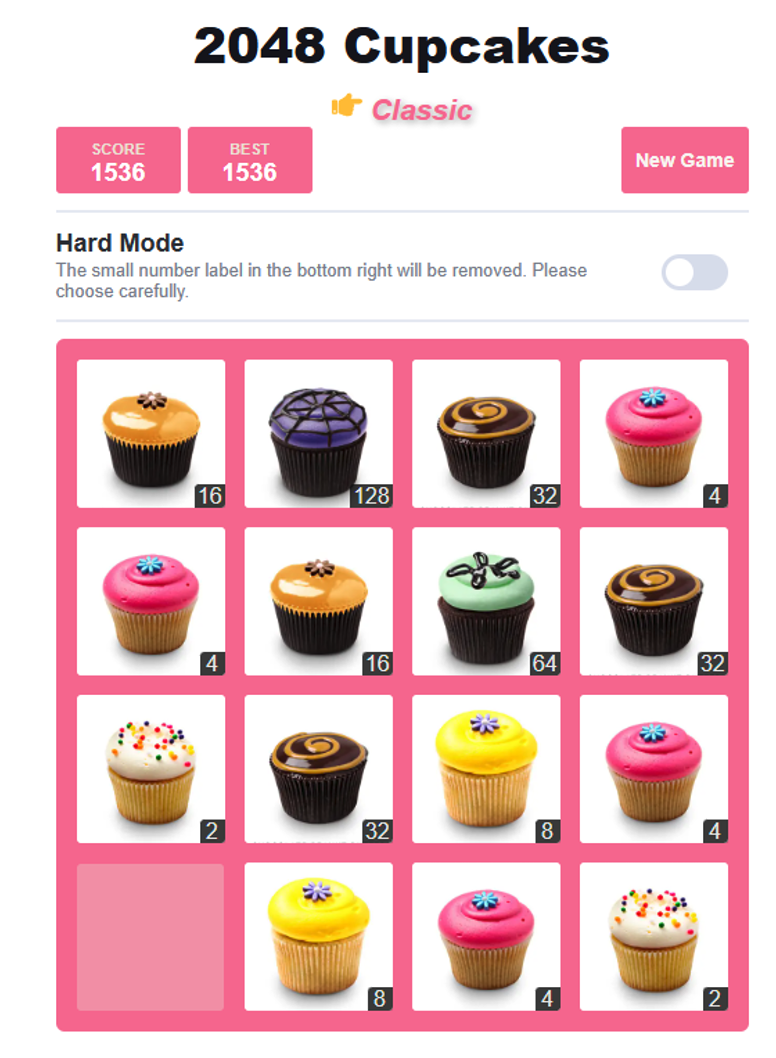 2048 Cupcakes Classic