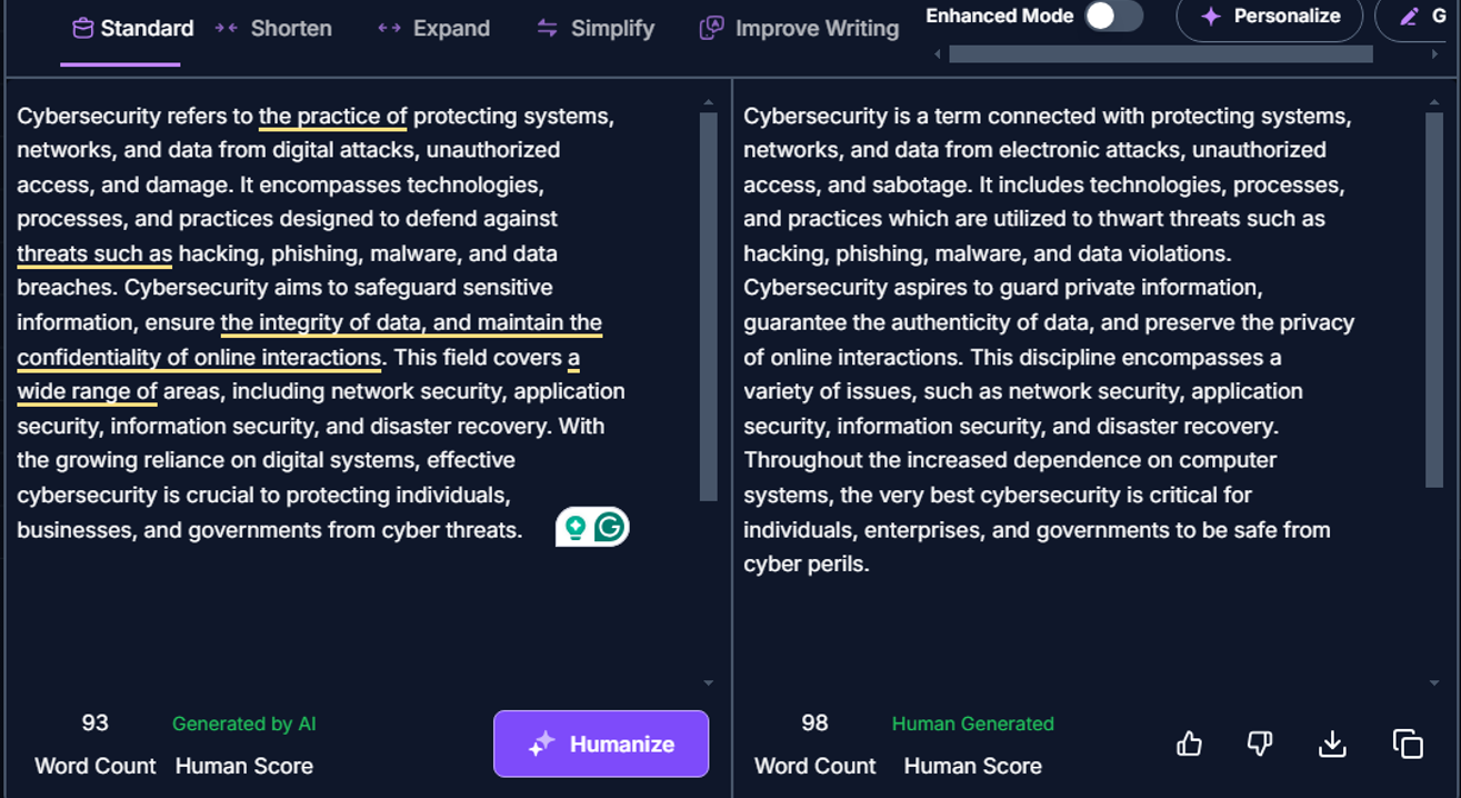 AI vs Human Demo