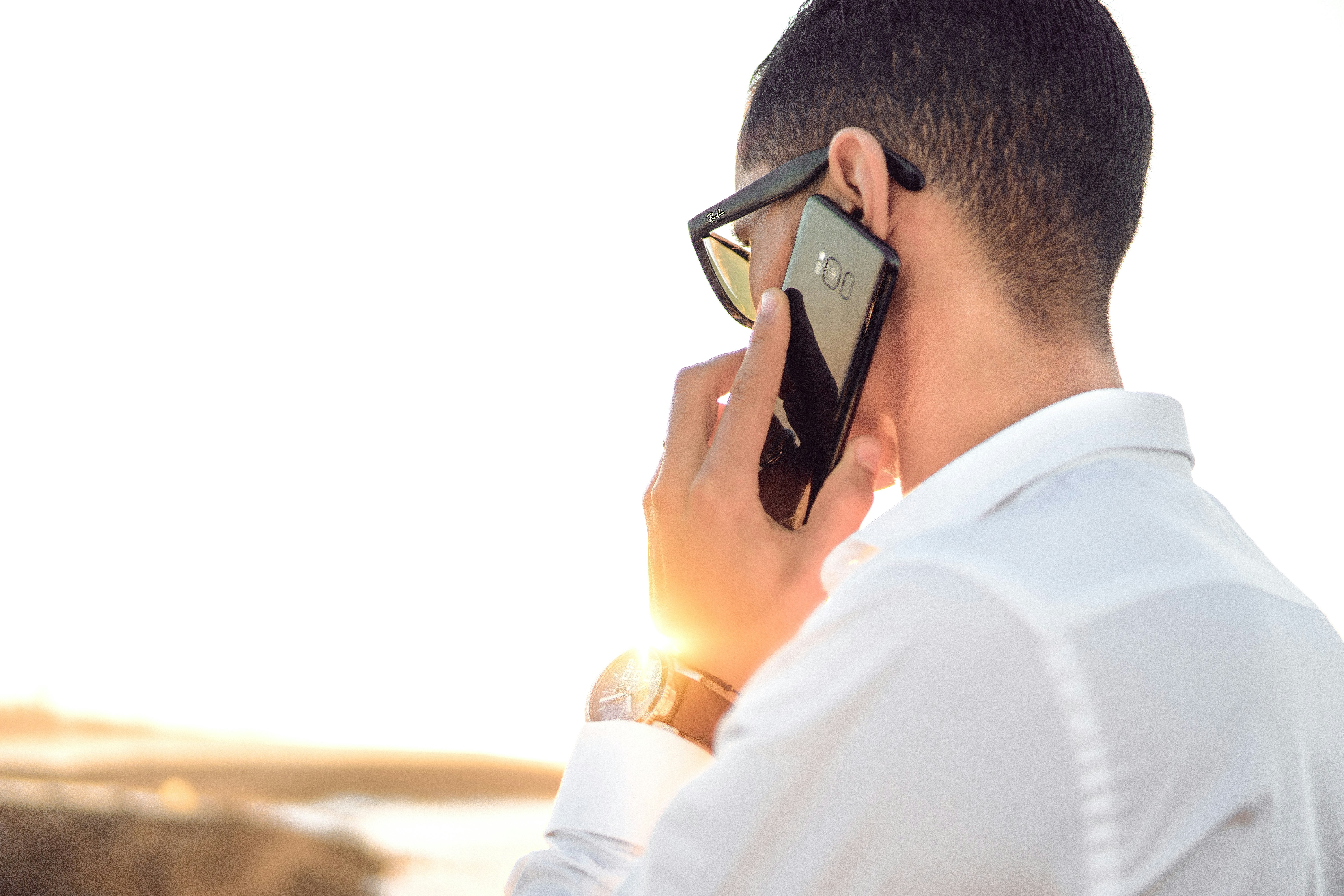 A man on the smartphone