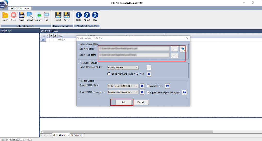 DST Recovery - Select File