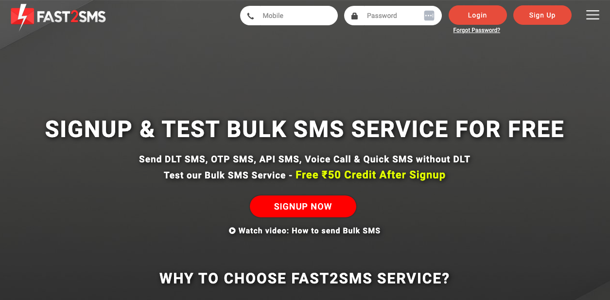 Fast2sms