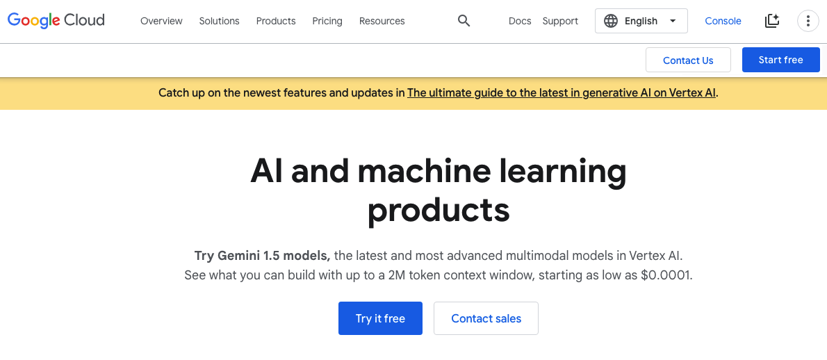 Google Cloud AI