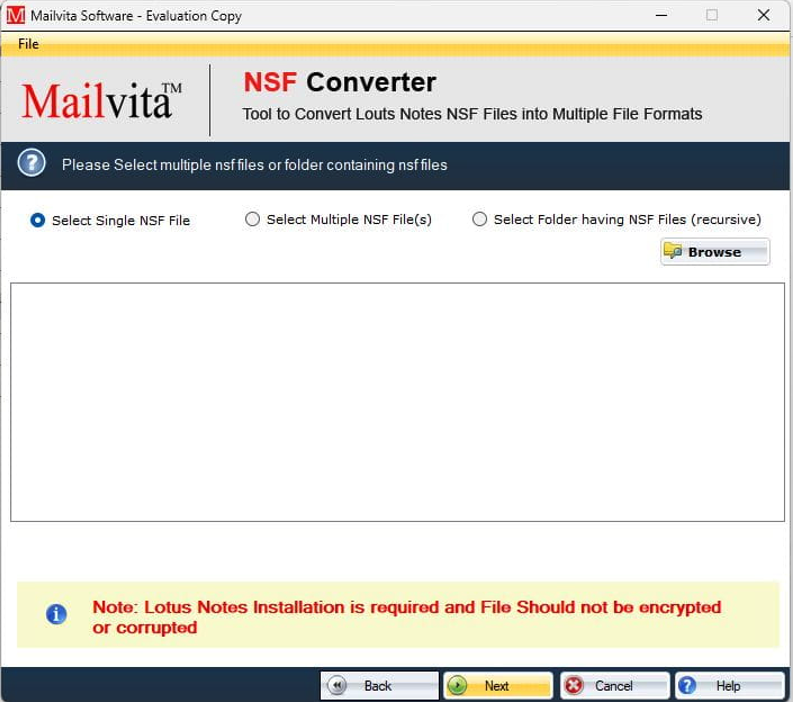 Mailvita Welcome Screen