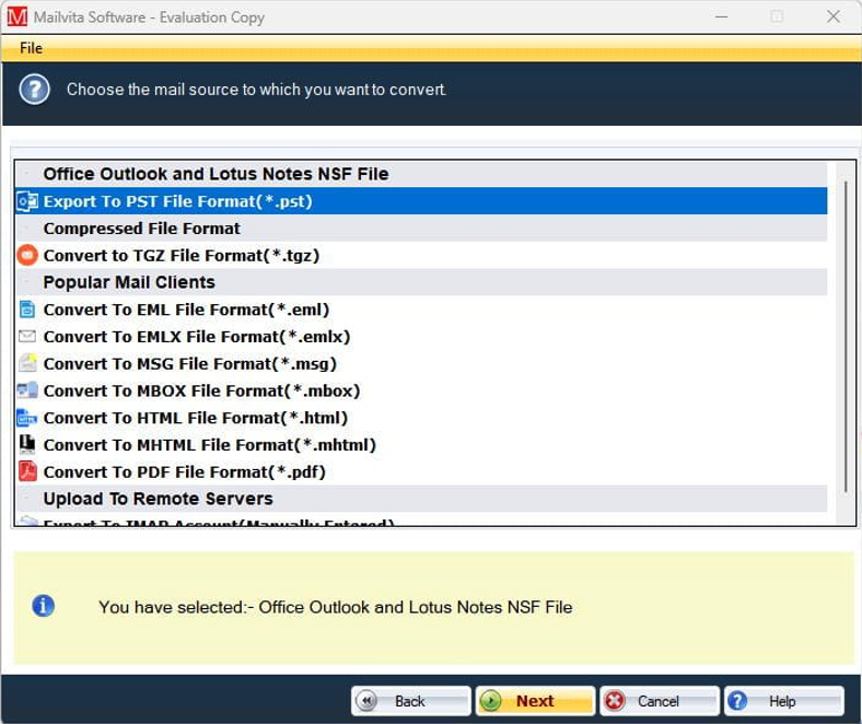 Mailvita File Format