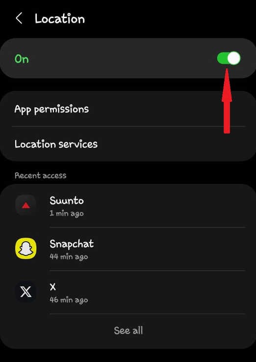 Enable Location Services