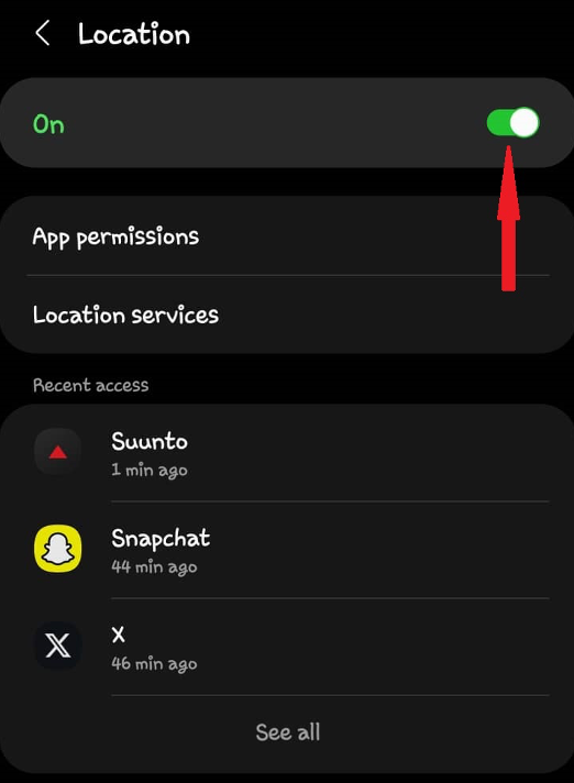 Turn On Location Services