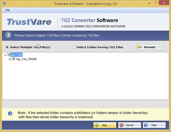 TrustVare TGZ Converter