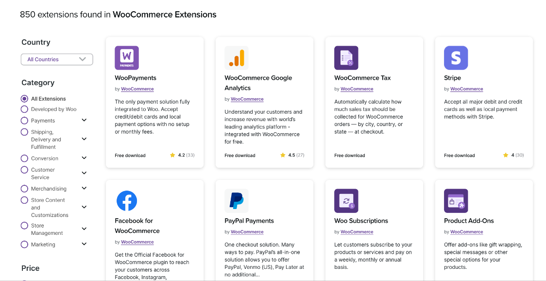 WooCommerce Extensions