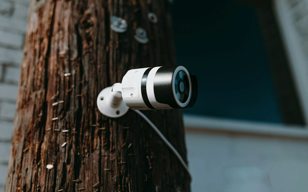 Security Camera on Electric Pole