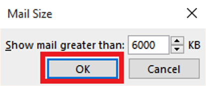 Mail Size