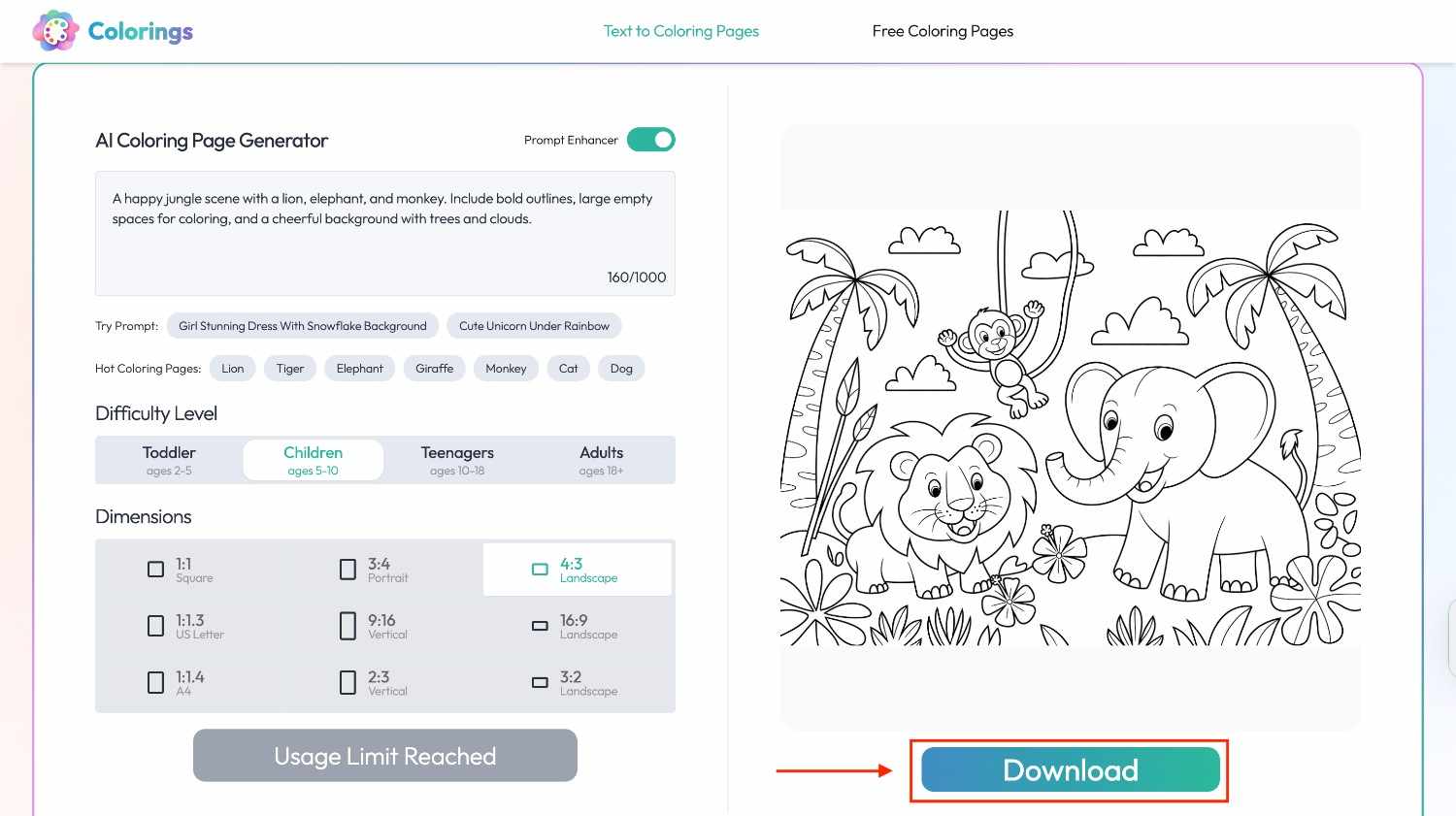 Download coloring page on Colorings