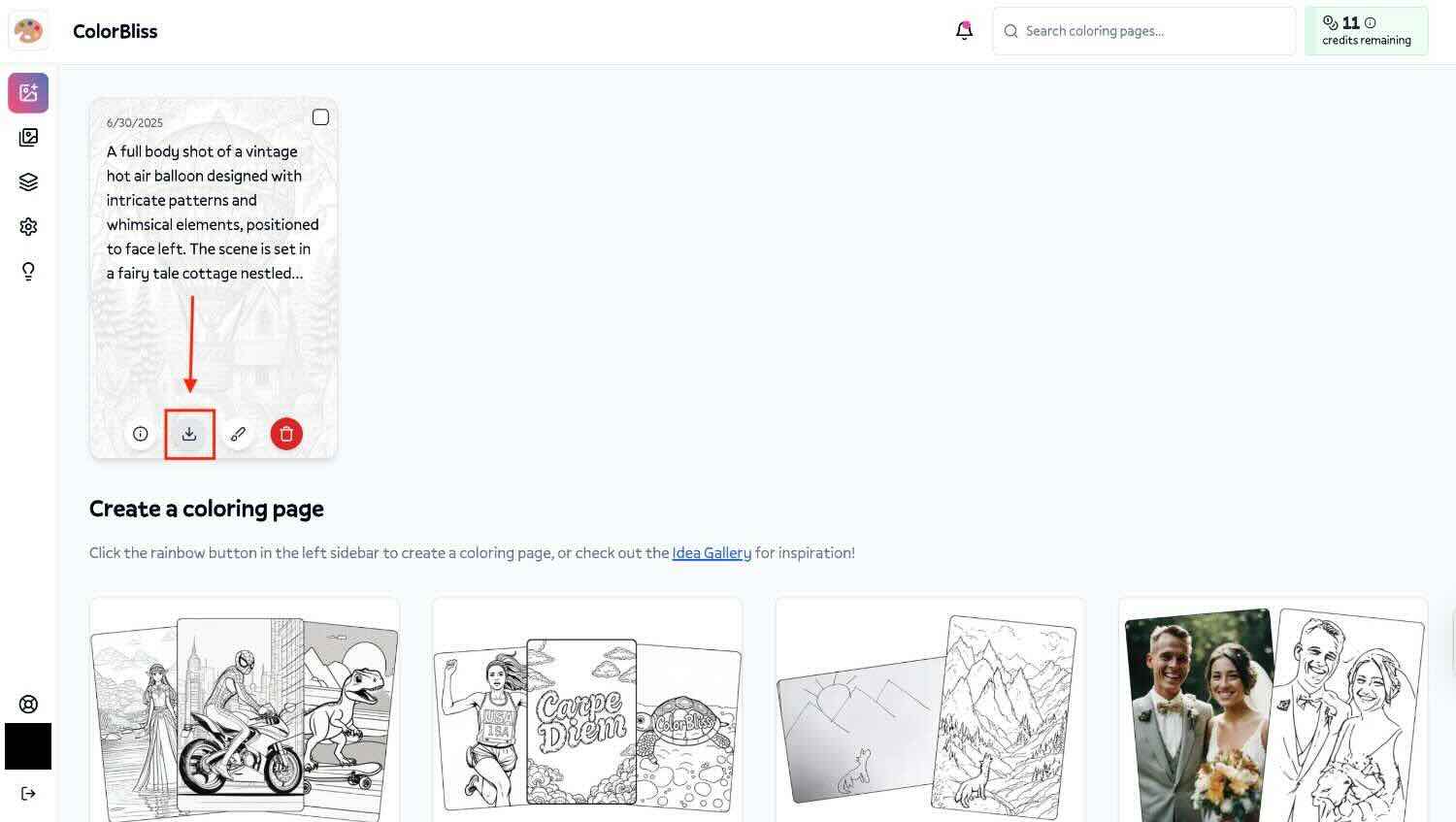 Download coloring page on ColorBliss