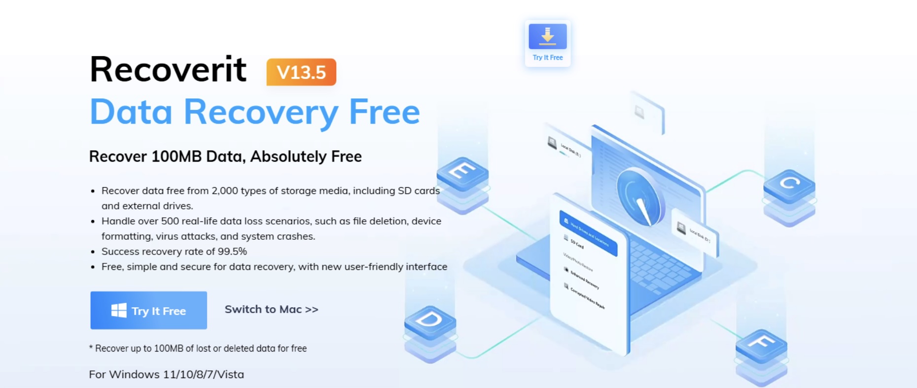Wondershare Recoverit Data Recovery Free