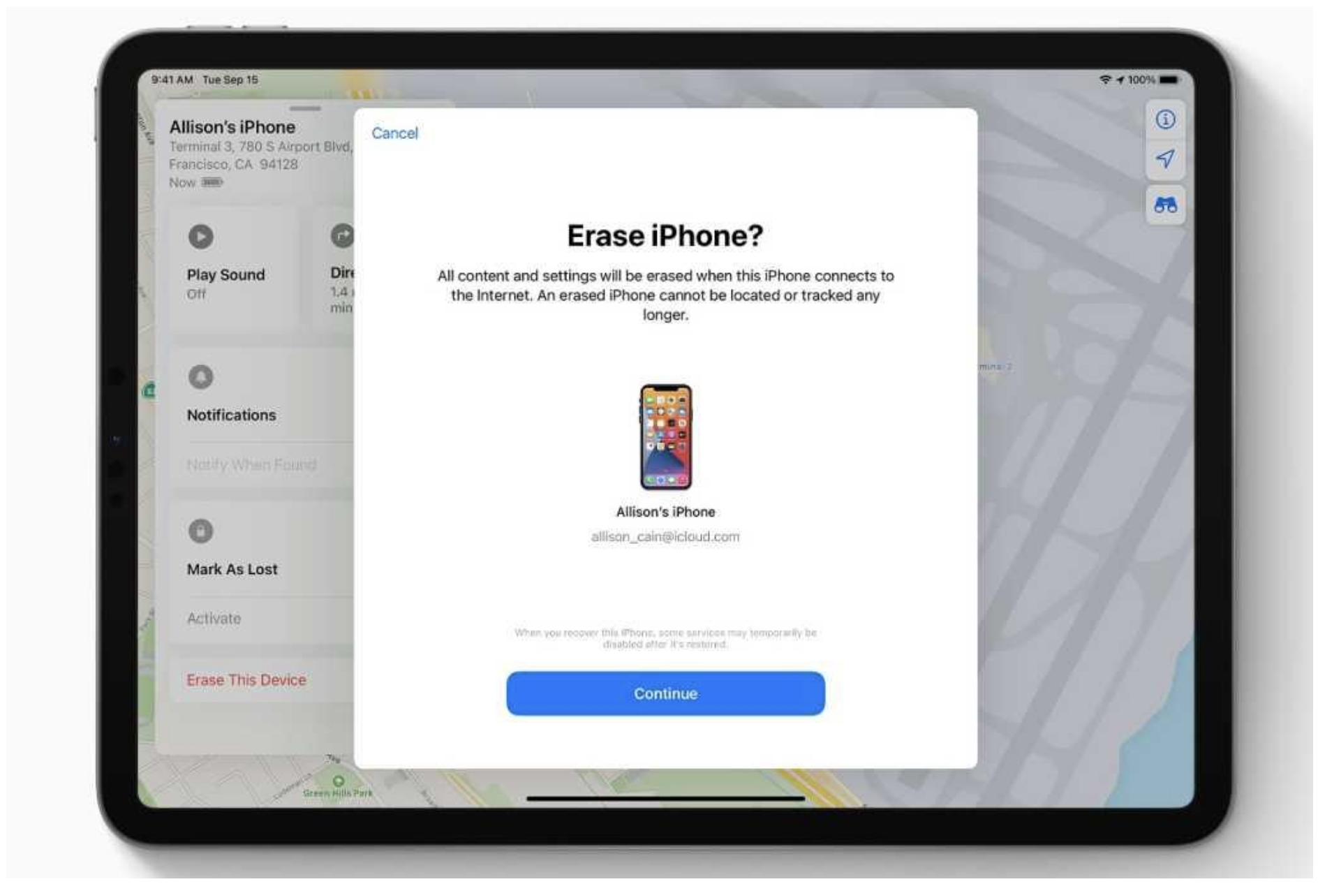 Erase iPhone