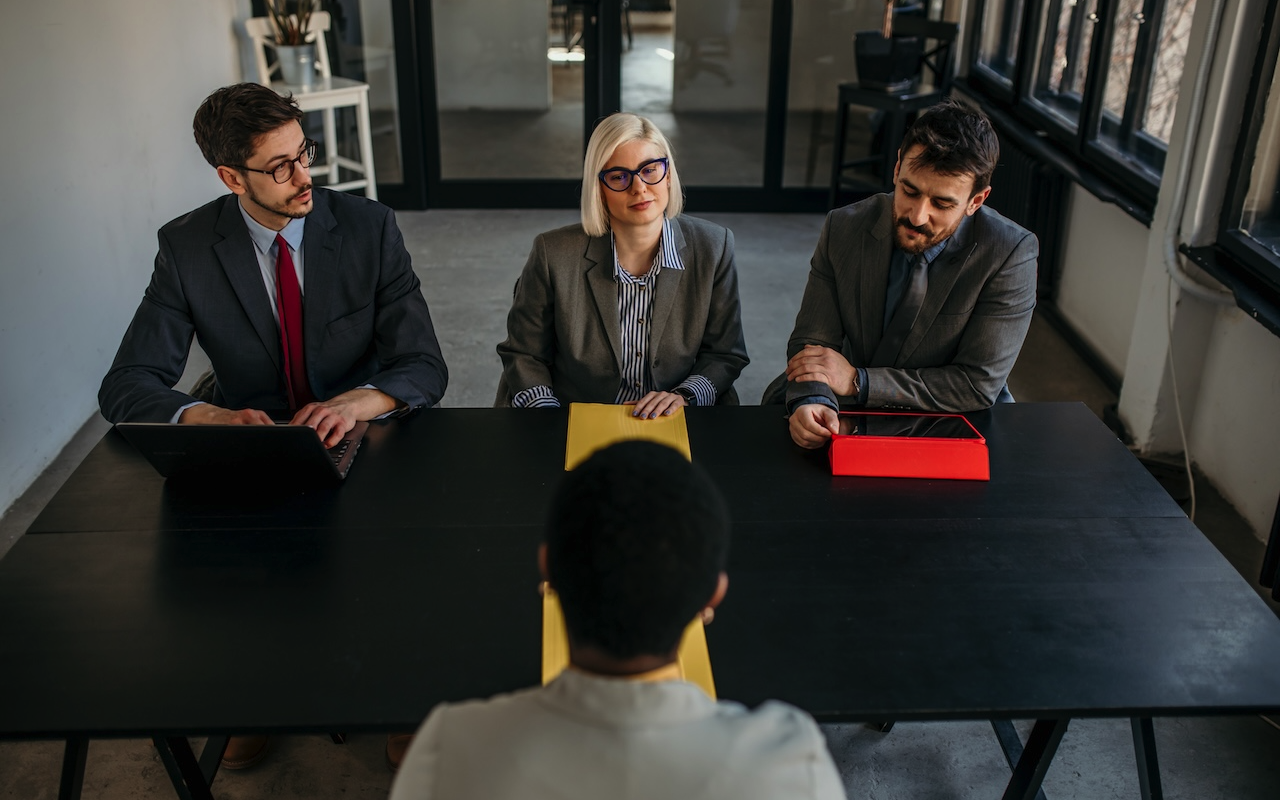 Human Resources Managers interviewing Candidate