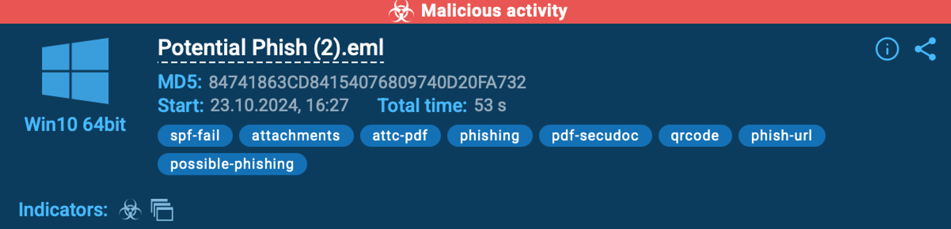 Malicious Activity