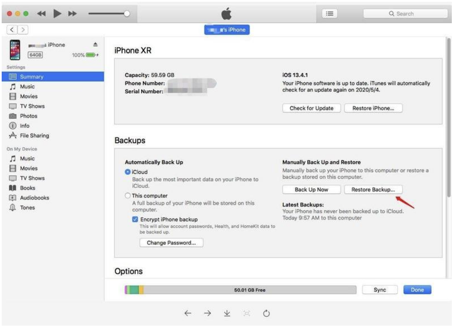 Restore Backup