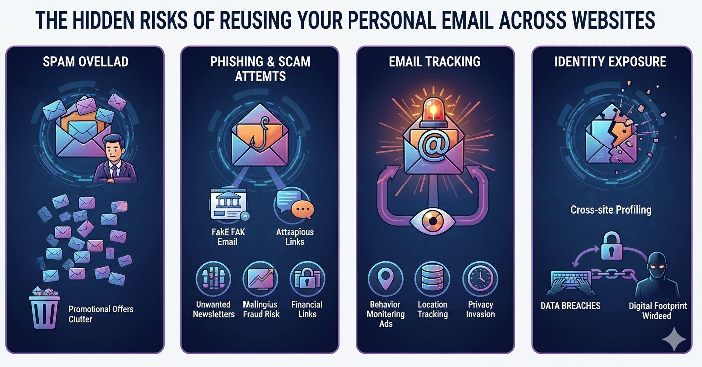 The Hidden Risks of Reusing Your Personal Email Across Websites
