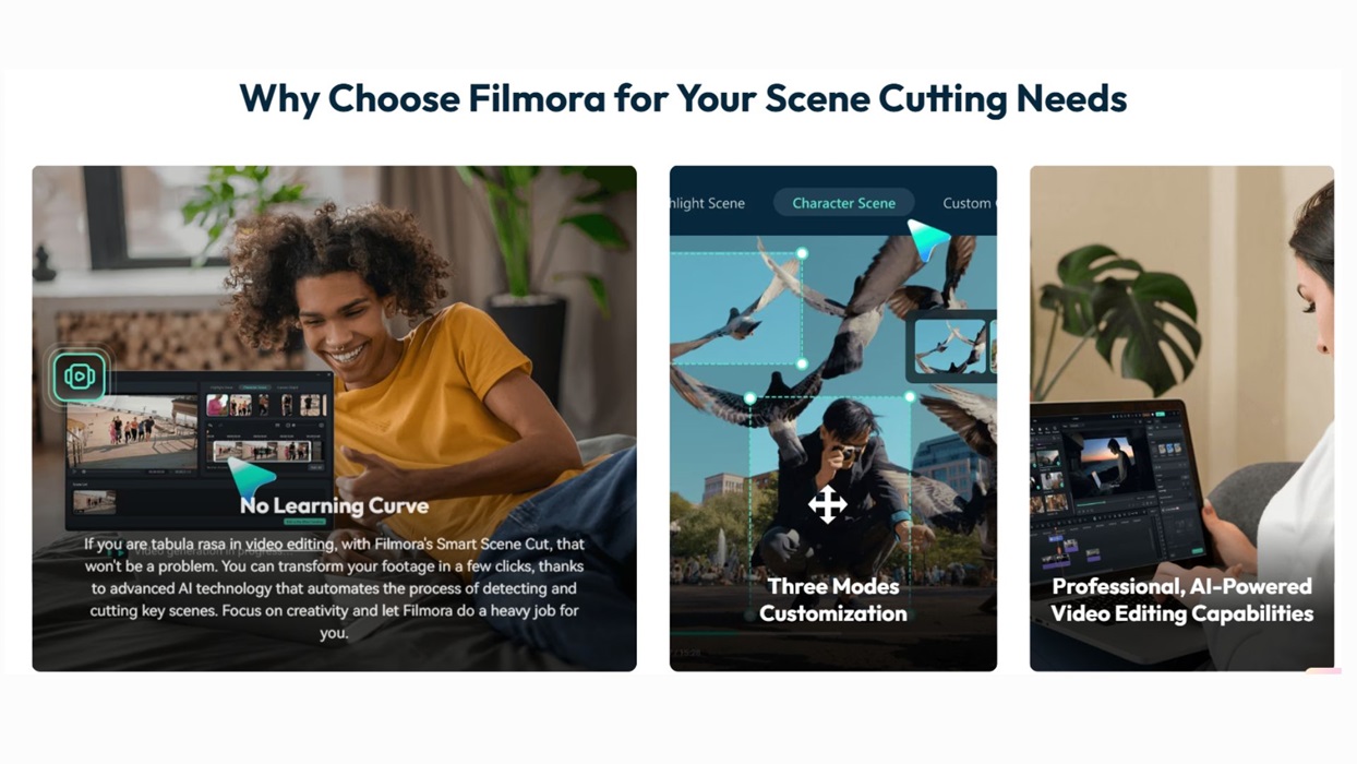 filmora smart scene cut tools