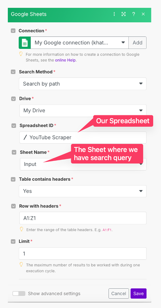  Google Sheets