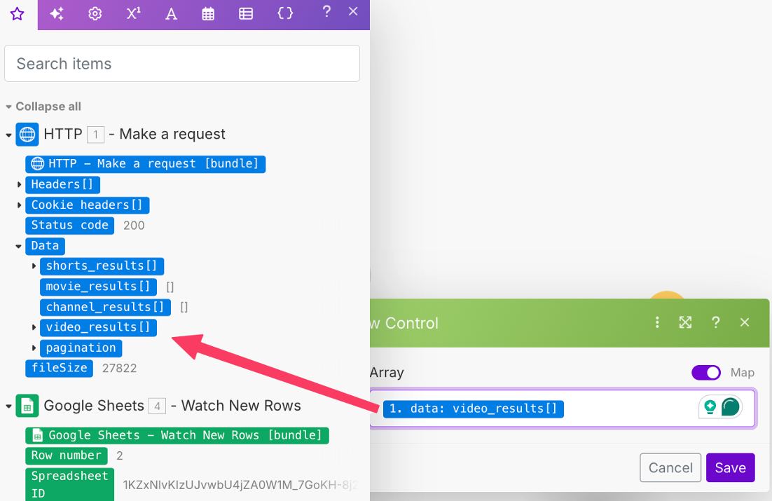 Iterator Setup