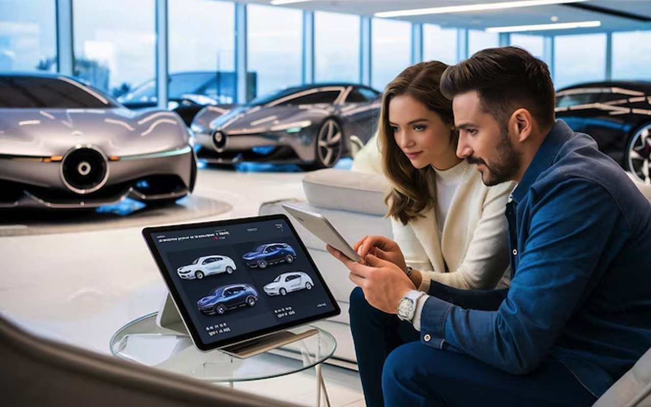 Car Browsing on Tablet