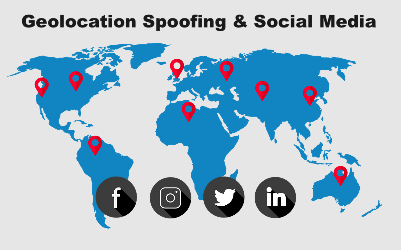 Geolocation Spoofing and Social Media Manipulation