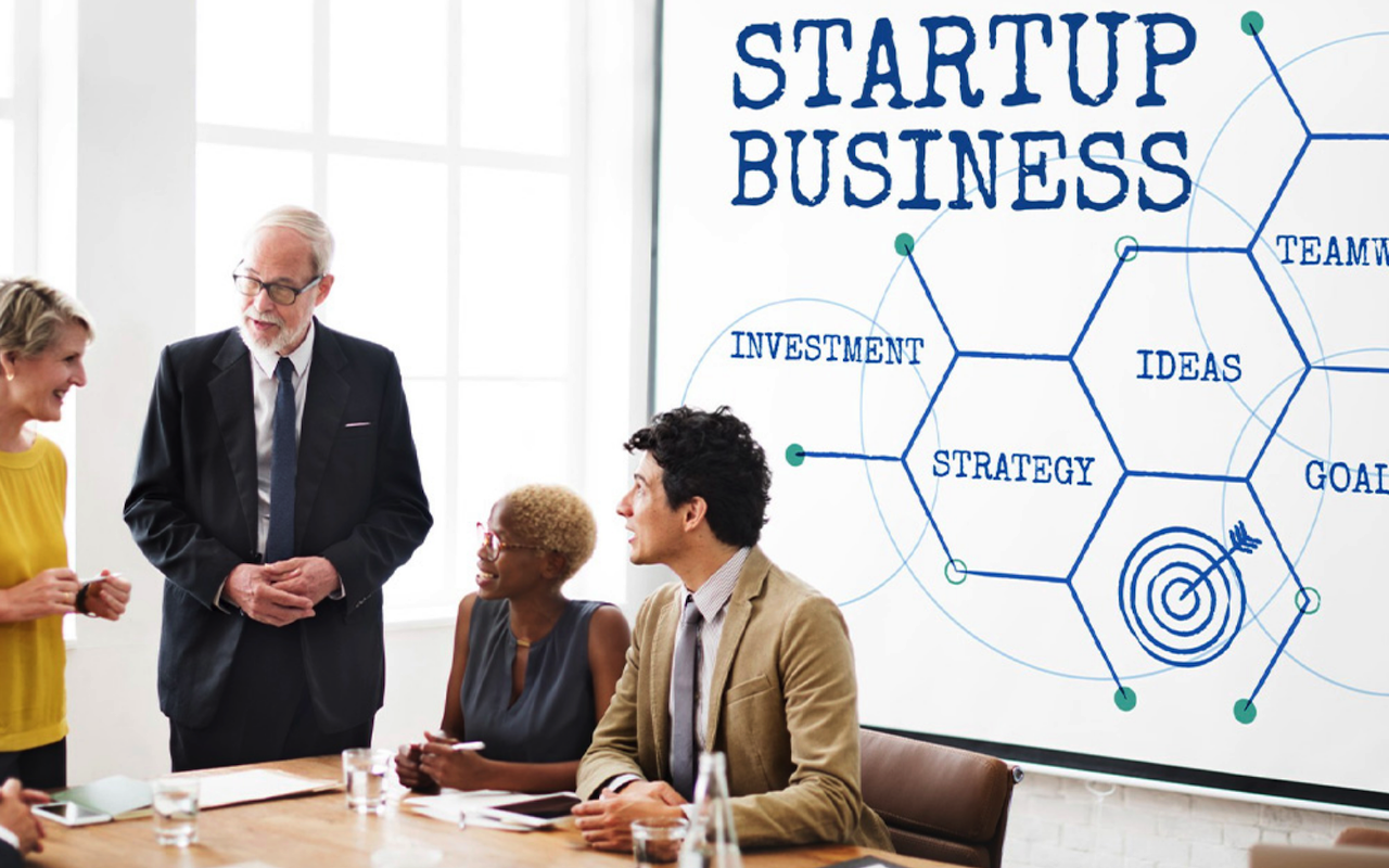 Startup business meeting