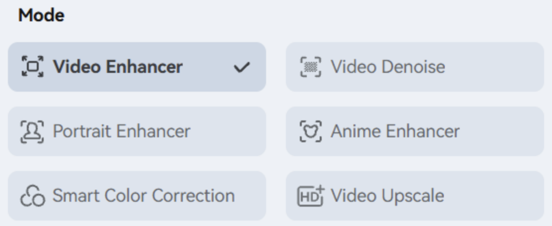 Select enhancement options