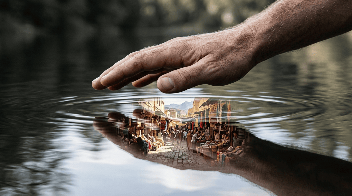 Visual reflection of memory perception