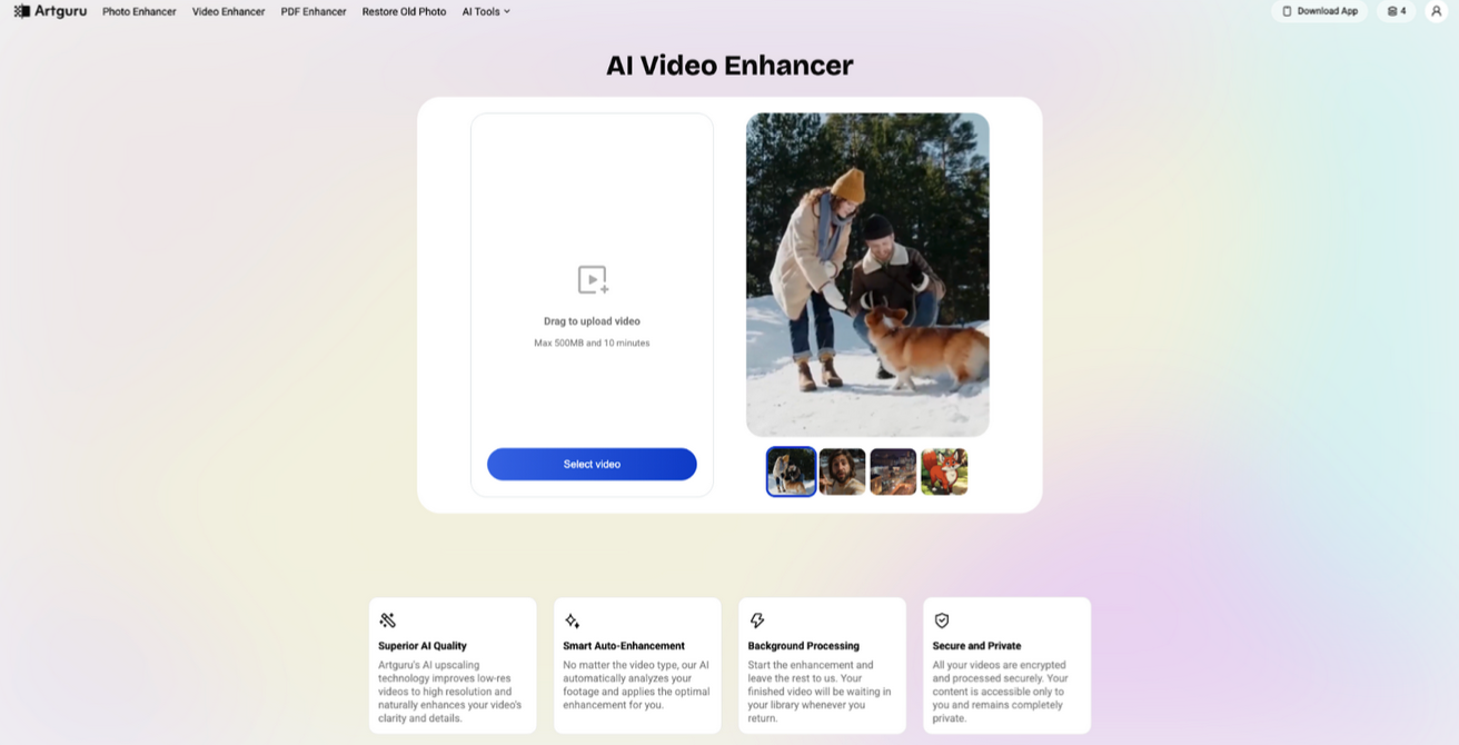 AI Video Enhancement