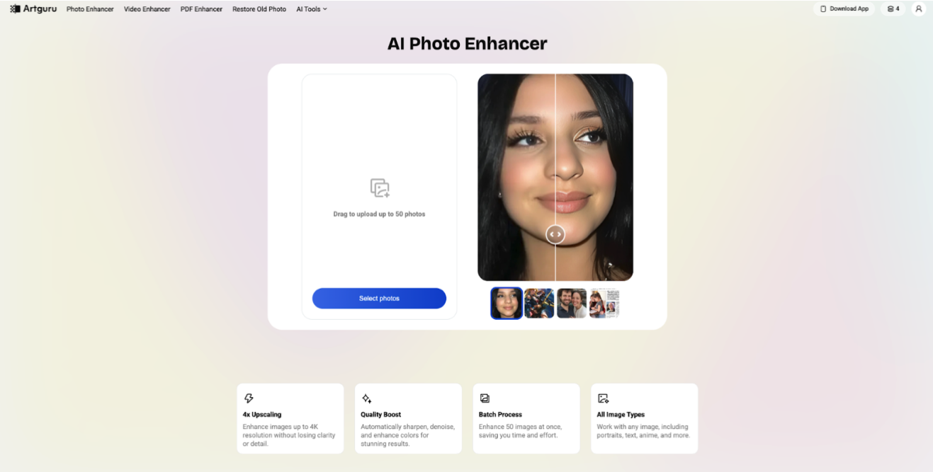 AI Photo Enhancement