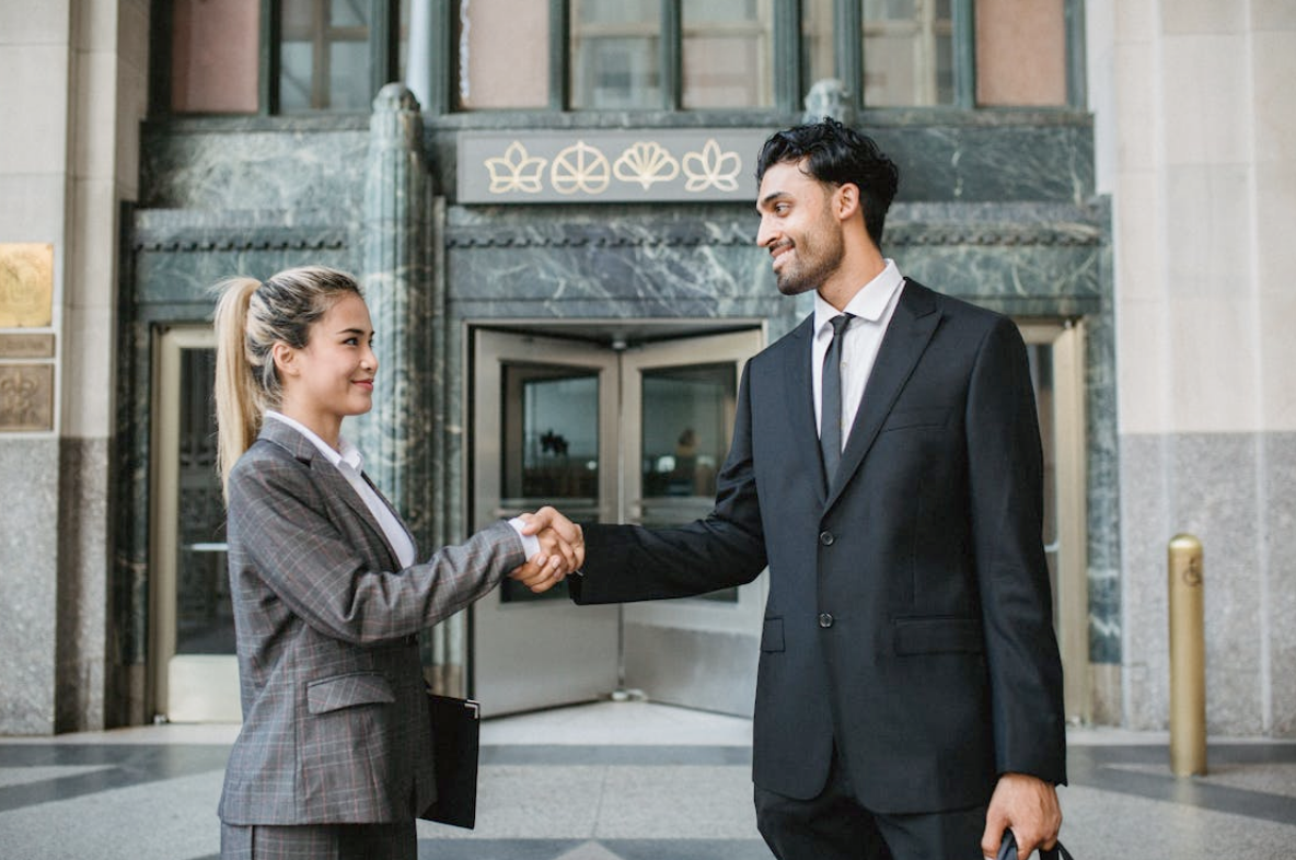 Business handshake collaboration