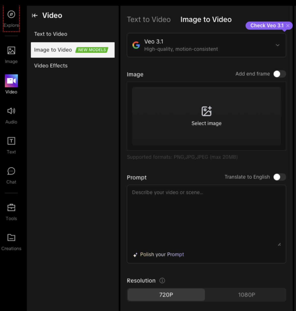 Image to video generator