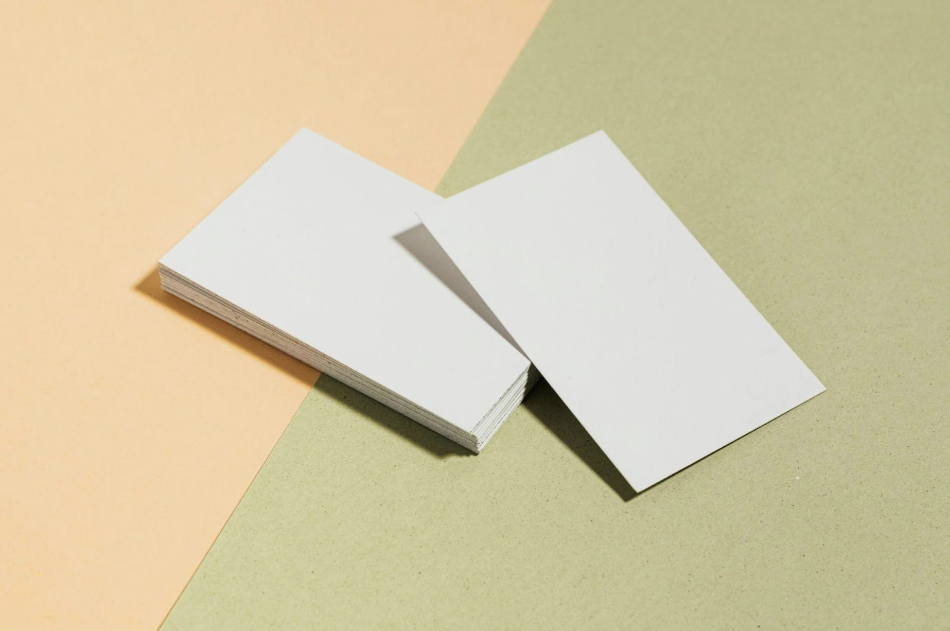 Blank business cards