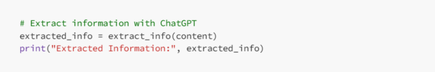 Extract content with ChatGPT
