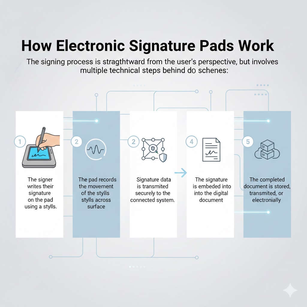 How Electronic Signature Pads Work