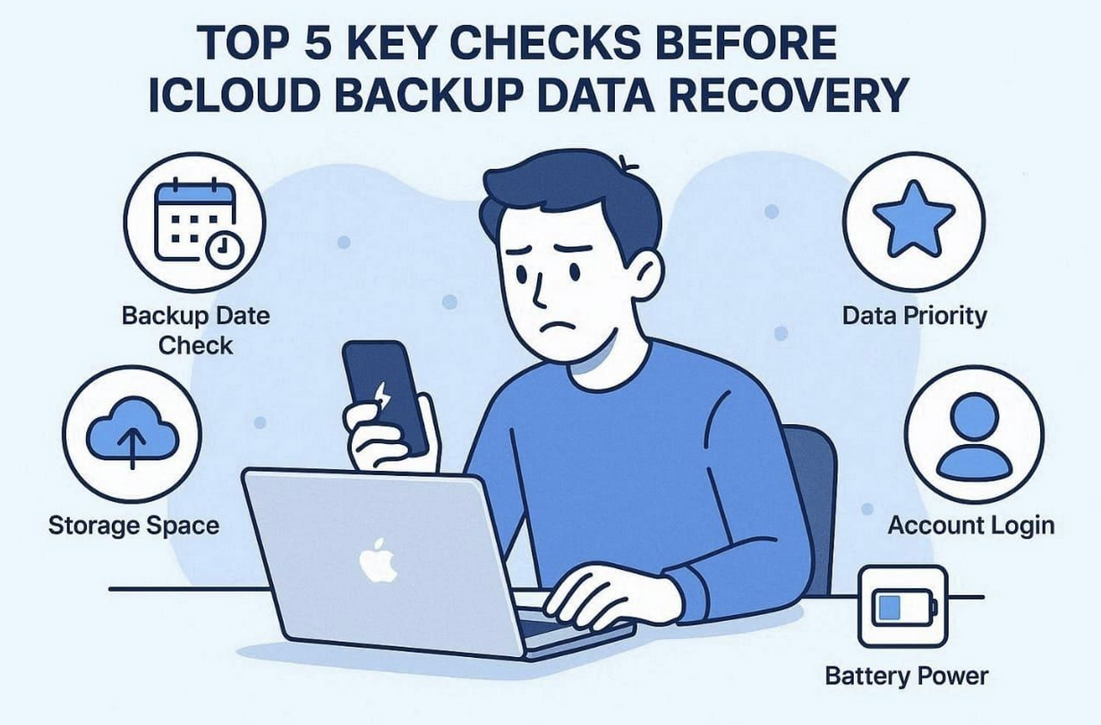 5 key checks before iCloud backup data recovery