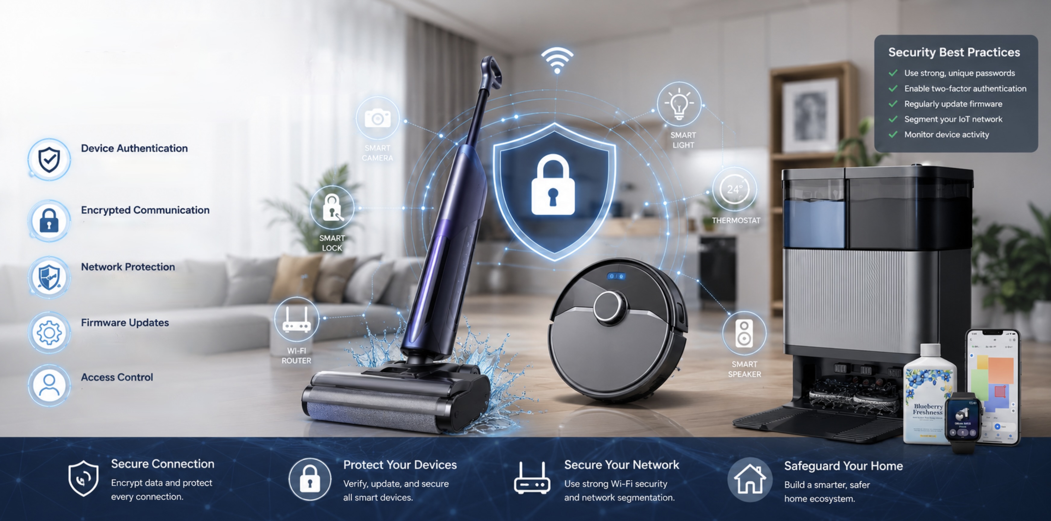 Smart home appliance security and network protection