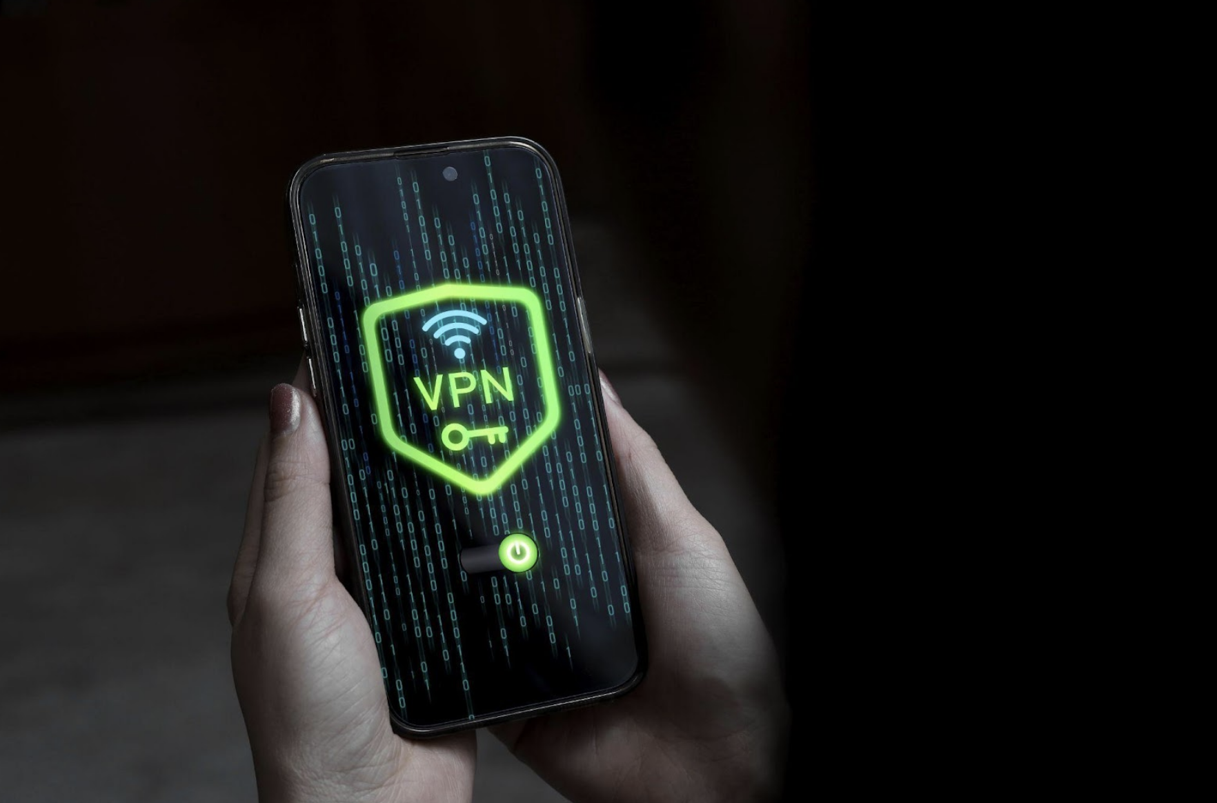 VPN screen on phone