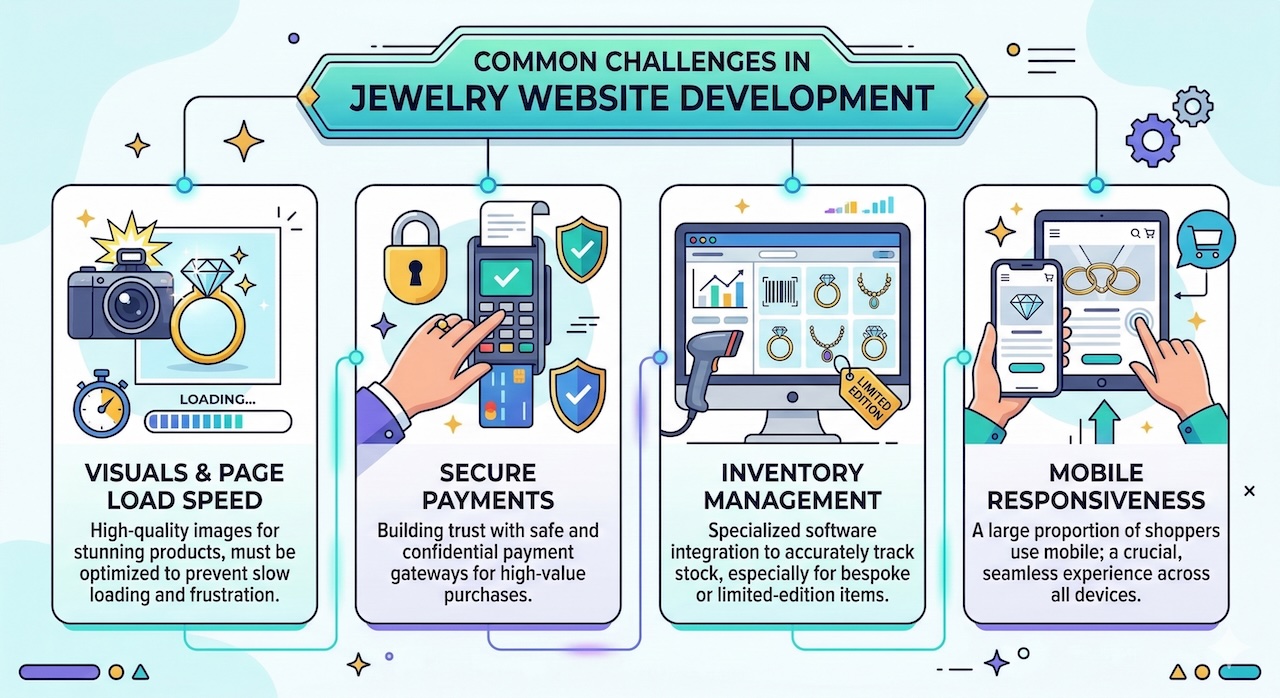 Common Challenges in Jewelry Website Development