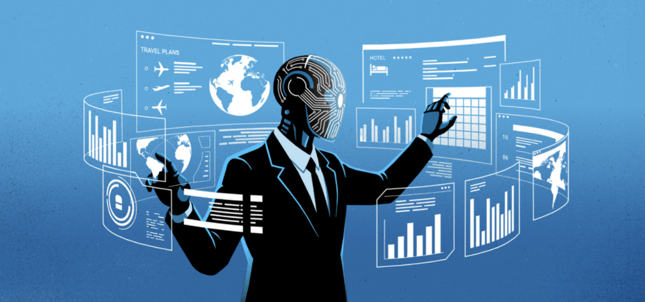 Agentic AI managing business workflows and data