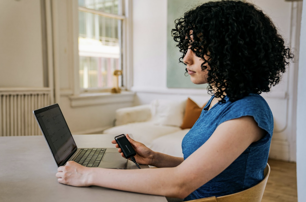 Student using laptop on a desk