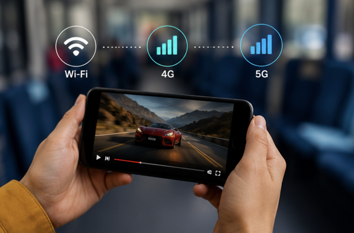 Mobile streaming across Wi-Fi, 4G, and 5G