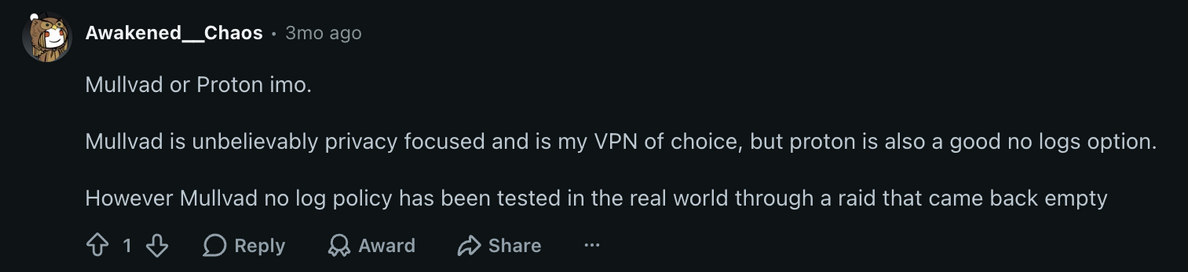 VPN Reddit Discussion