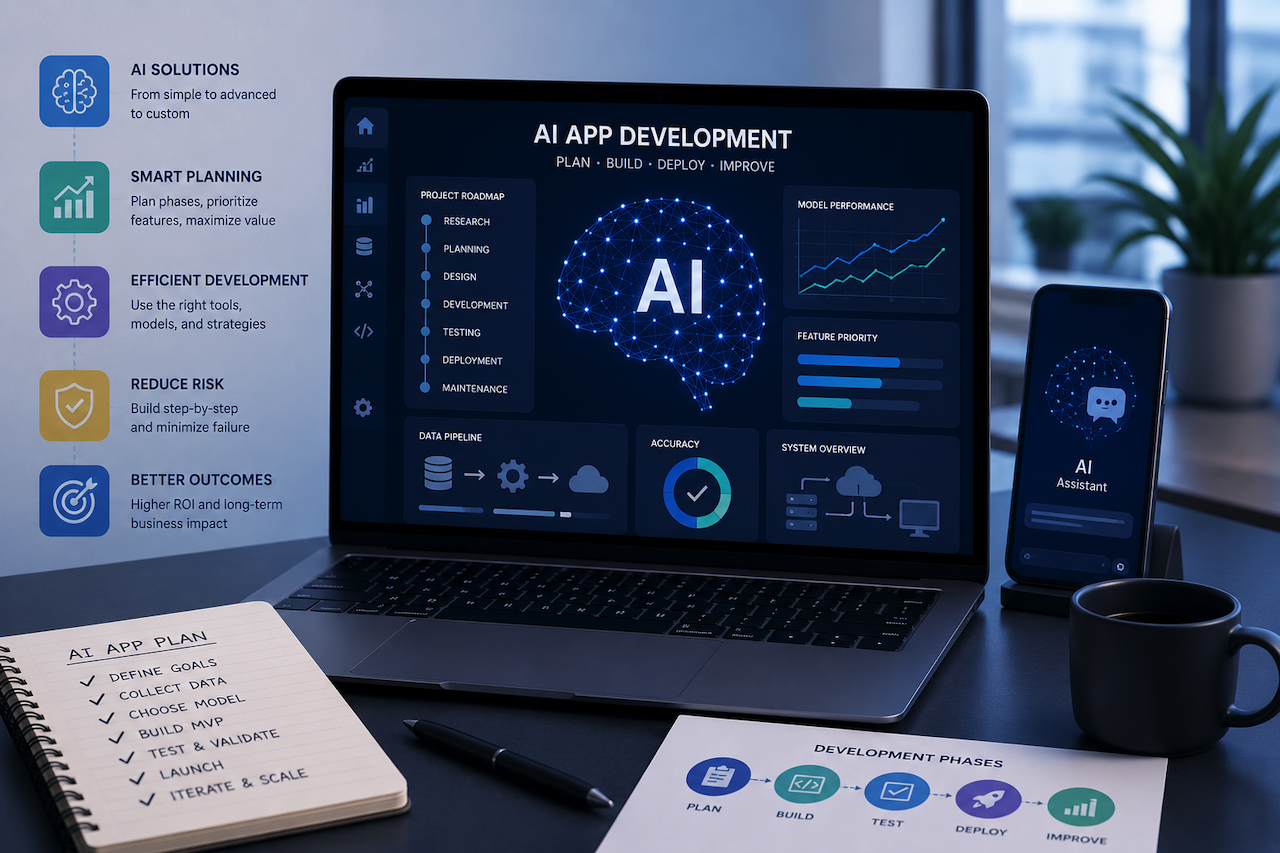  AI app development dashboard