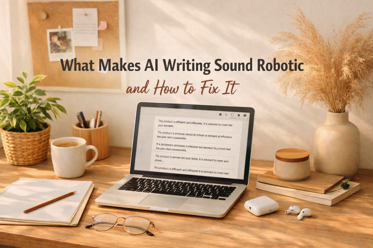 What Makes AI Writing Sound Robotic and How to Fix It