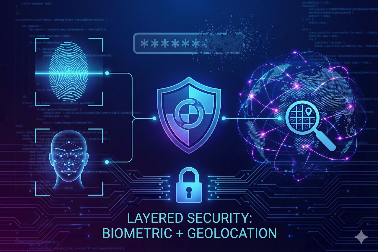 Layered Security: Biometric + Geolocation