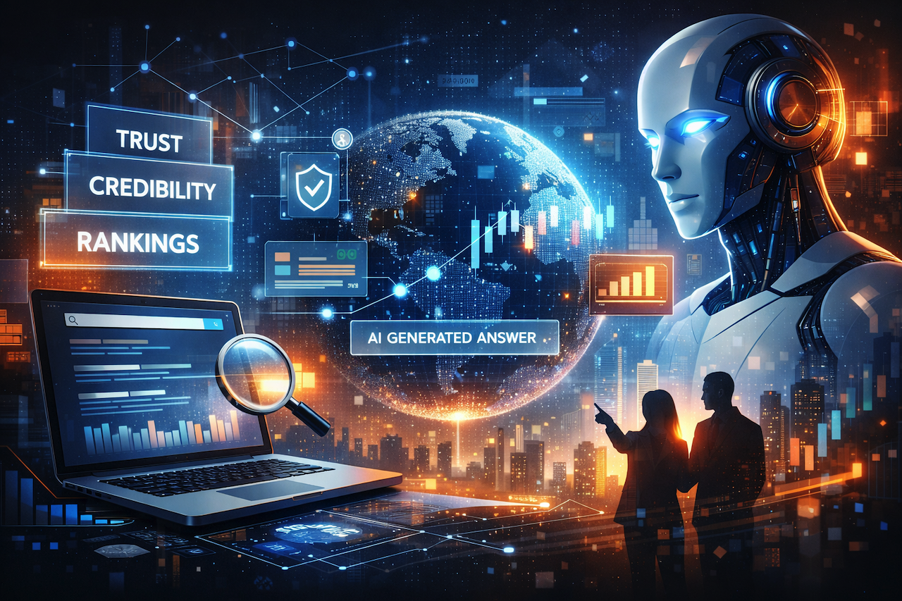 AI marketing and generative search visualization