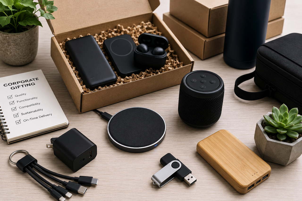 Corporate tech gift accessories